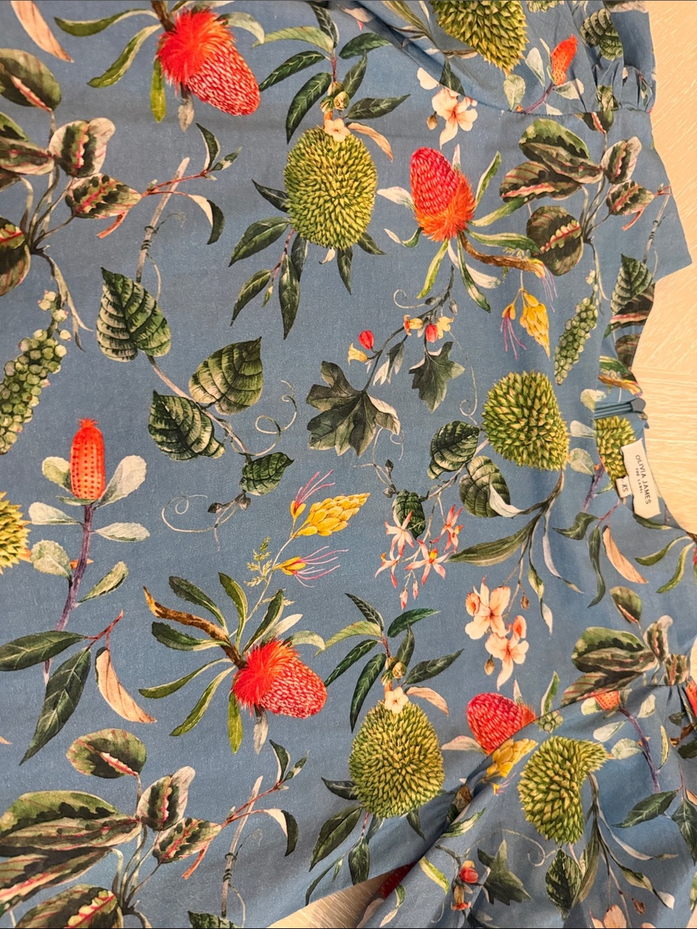 Olivia James The Label Blue Louisa Dress - Picture 3 of 5